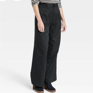 Universal Thread Black Wide-Leg High-Rise Trousers